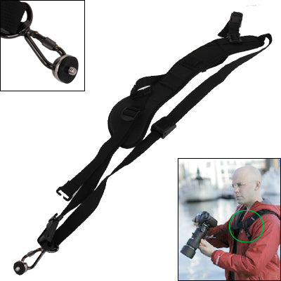 Safe & Fast Quick Rapid Camera Single Sling Strap with Strap Underarm Stabilizer(Black) - Camera Accessories by buy2fix | Online Shopping UK | buy2fix