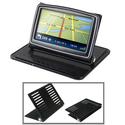 Universal GPS Holder Bracket Cradle Anti-Slip Mat (For 4.3 / 5.0 inch GPS, iPhone 4 / 3GS / 3G, MP4)(Black) - GPS Accessories by buy2fix | Online Shopping UK | buy2fix
