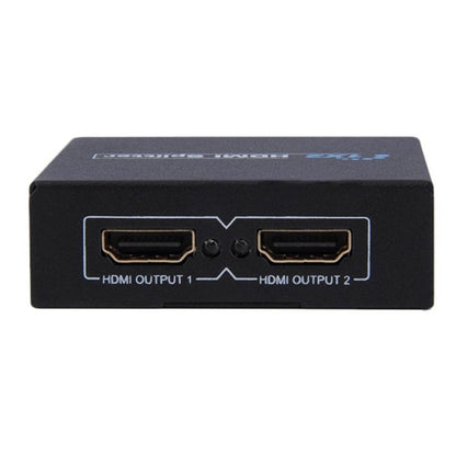 V1.4 1x2 Mini HDMI Amplifier Splitter, Support 3D & Full HD 1080P(Black) - Splitter by buy2fix | Online Shopping UK | buy2fix