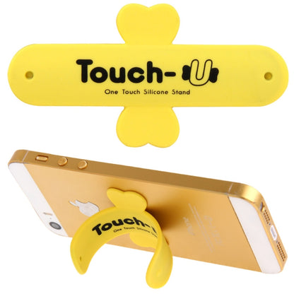 100 PCS Touch-u One Touch Universal Silicone Stand Holder, 100 PCS Touch-u One Touch Universal Silicone Stand Holder(Yellow) - Desktop Holder by buy2fix | Online Shopping UK | buy2fix