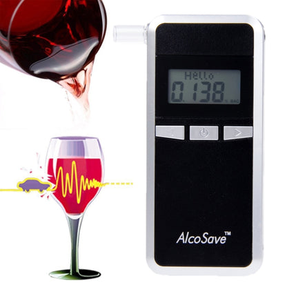 Alcohol 4 Digital LCD Display Breath Analyzer Tester(Black) - Breath Alcohol Tester by buy2fix | Online Shopping UK | buy2fix