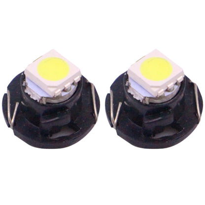 2 PCS T4.7 White Light 0.2W 12LM 1 LED SMD 5050 LED Instrument Light Bulb Dashboard Light for Vehicles, DC 12V(Black) - Instrument Lights by buy2fix | Online Shopping UK | buy2fix