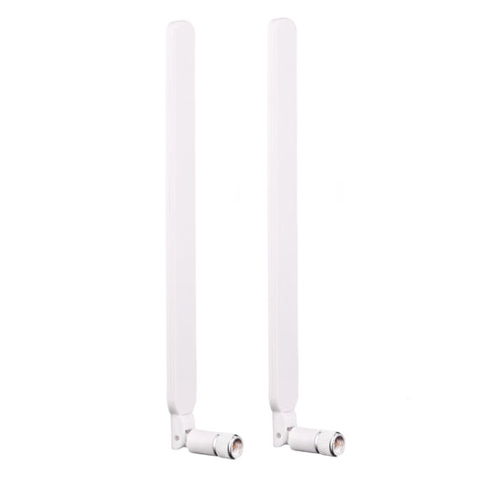 2 PCS B593 5dBi SMA Male 4G LTE Router Antenna(White) - Computer & Networking by buy2fix | Online Shopping UK | buy2fix