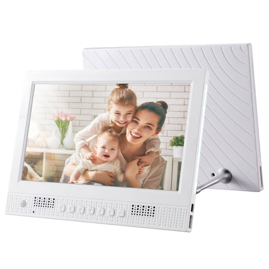 10.1 inch LED Display Multi-media Music & Movie Player Digital Photo Frame with Remote Control, Allwinner E200s Program, Support USB-Disk / SD Card, Body Sensor, Built in Stereo Speaker(White) - Consumer Electronics by buy2fix | Online Shopping UK | buy2fix