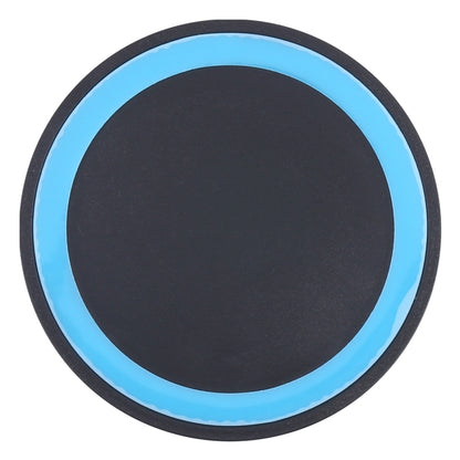 Universal QI Standard Round Wireless Charging Pad (Black + Blue) - Wireless Charger by buy2fix | Online Shopping UK | buy2fix