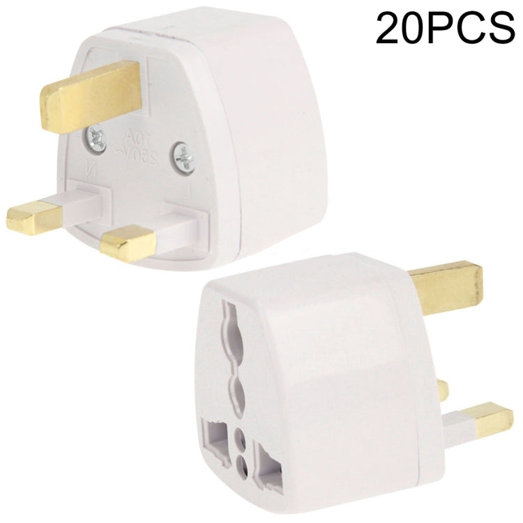 20 PCS Plug Adapter, Travel Power Adapter with UK Socket Plug - Consumer Electronics by buy2fix | Online Shopping UK | buy2fix