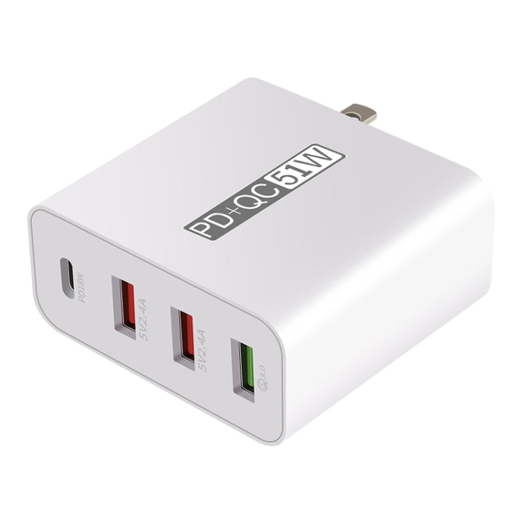 WLX-A6 4 Ports Quick Charging USB Travel Charger Power Adapter, AU Plug - USB Charger by buy2fix | Online Shopping UK | buy2fix