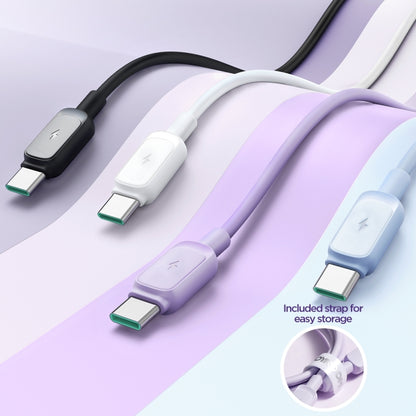 JOYROOM S-AC027A14 Multi-Color Series 3A USB to USB-C / Type-C Fast Charging Data Cable, Length:1.2m(Purple) -  by JOYROOM | Online Shopping UK | buy2fix