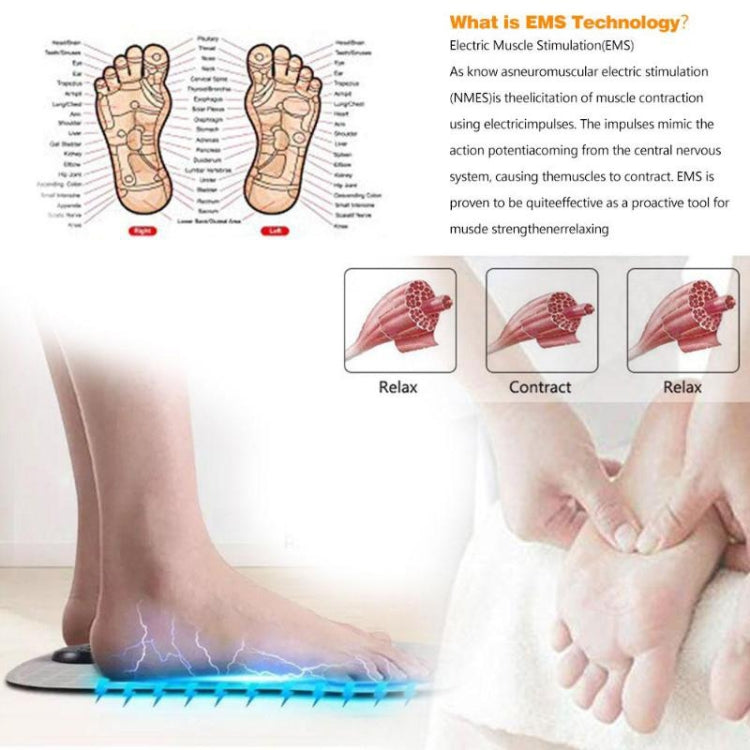 EMS Micro-current Smart Foot Pad Foot Massage Physical Therapy (Rechargeable Version) - Massage & Relaxation by buy2fix | Online Shopping UK | buy2fix