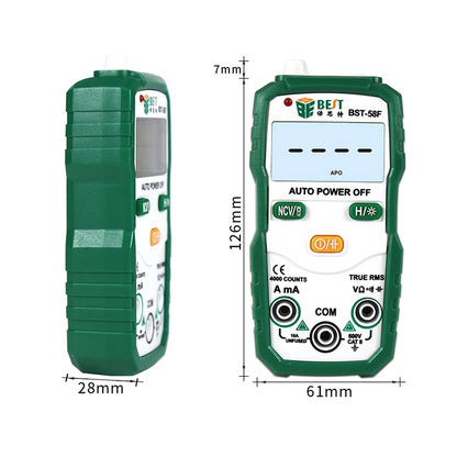 BEST BST-58F Full Automatic Range Multimeter Without Shift Intelligent Identification Digital Multimeter Household Mini Electrical Instrument - Consumer Electronics by BEST | Online Shopping UK | buy2fix