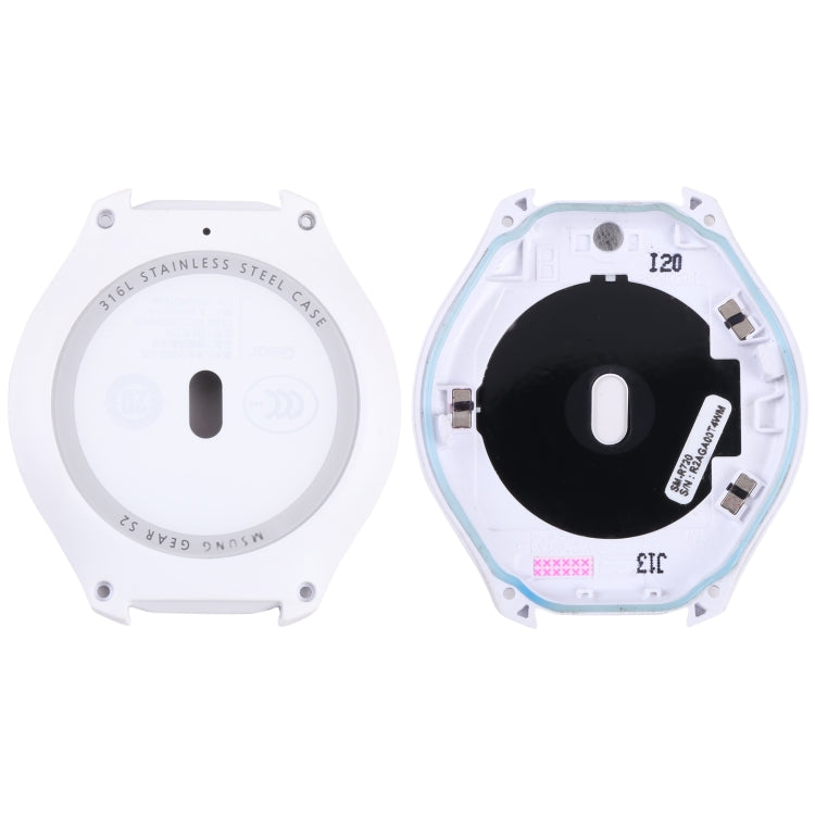 Rear Housing Cover with Glass Lens For Samsung Gear S2 SM-R720 (White) - For Samsung by buy2fix | Online Shopping UK | buy2fix