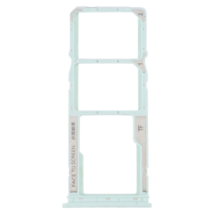 For Xiaomi Redmi A1 2022 / Redmi A1+ SIM Card Tray + SIM Card Tray + Micro SD Card Tray (Green) - Card Tray by buy2fix | Online Shopping UK | buy2fix