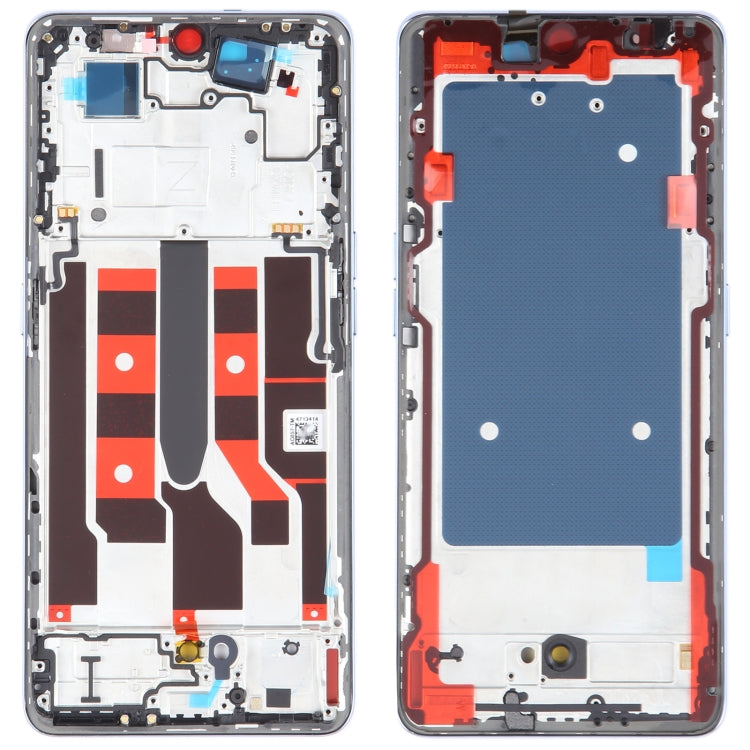 For OPPO A1 Pro Original Front Housing LCD Frame Bezel Plate (Blue) - Frame Bezel Plate by buy2fix | Online Shopping UK | buy2fix