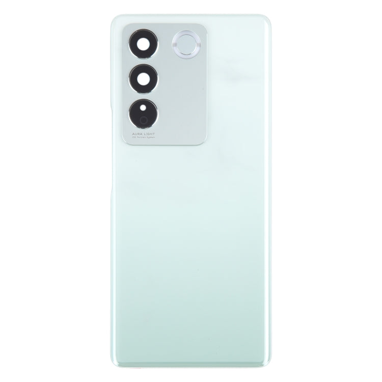 For vivo V27 / V27 Pro Original Battery Back Cover with Camera Lens Cover(Green) - Back Cover by buy2fix | Online Shopping UK | buy2fix