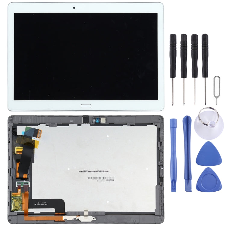 Original LCD Screen For Huawei MediaPad M2 10.0 M2-A01W/M2-A01L Digitizer Full Assembly With Frame(White) - LCD Screen by buy2fix | Online Shopping UK | buy2fix