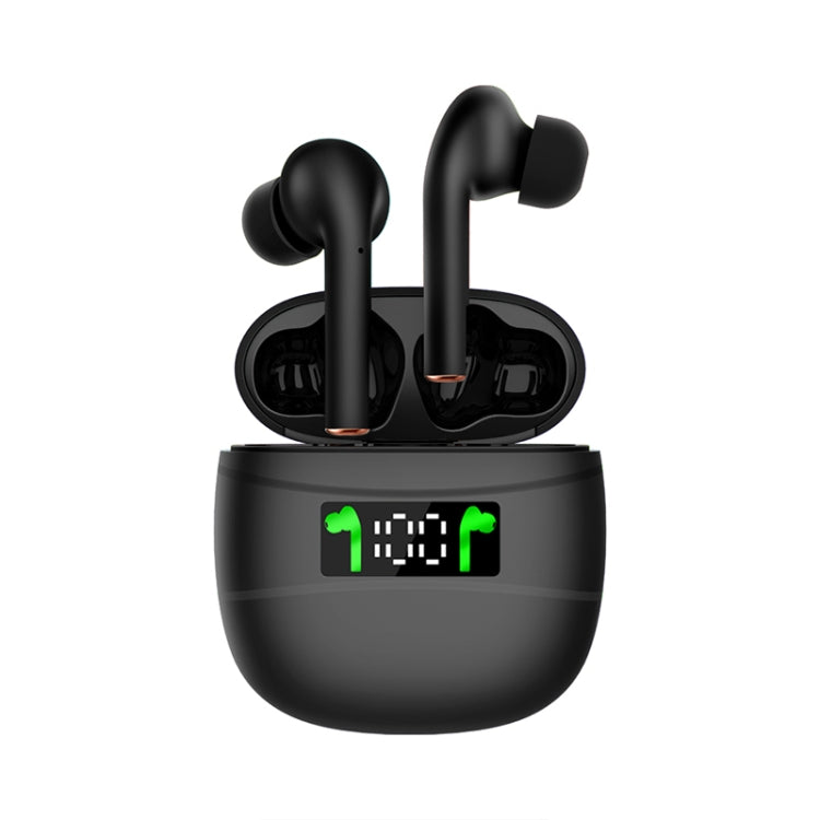 J3 Pro TWS Hifi Wireless Bluetooth 5.2 Earphone LED Display Waterproof Sports Gaming Headset Noise Earbuds(Black) - TWS Earphone by buy2fix | Online Shopping UK | buy2fix