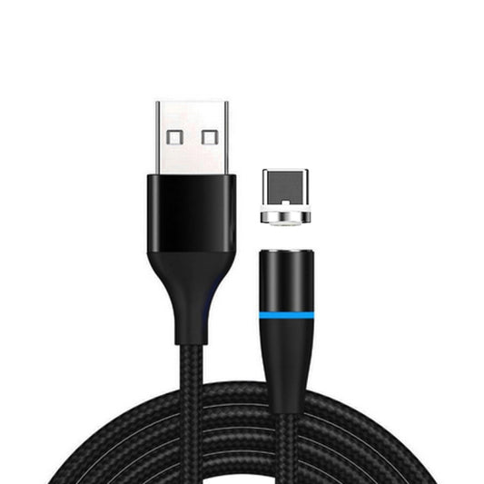 3A USB to USB-C / Type-C Fast Charging + 480Mbps Data Transmission Mobile Phone Magnetic Suction Fast Charging Data Cable, Cable Length: 1m(Black) - Mobile Accessories by buy2fix | Online Shopping UK | buy2fix