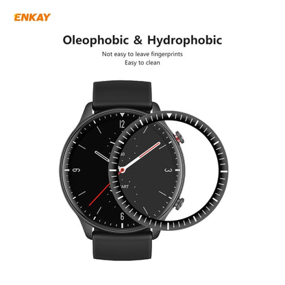 2 PCS For Amazfit GTR 2 ENKAY Hat-Prince 3D Full Screen Soft PC Edge + PMMA HD Screen Protector Film - Screen Protector by ENKAY | Online Shopping UK | buy2fix