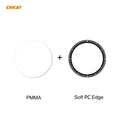 2 PCS For Amazfit GTR 2 ENKAY Hat-Prince 3D Full Screen Soft PC Edge + PMMA HD Screen Protector Film - Screen Protector by ENKAY | Online Shopping UK | buy2fix