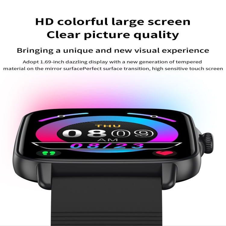 KT58 IP67 1.69 inch Color Screen Smart Watch(Pink) - Smart Wear by buy2fix | Online Shopping UK | buy2fix