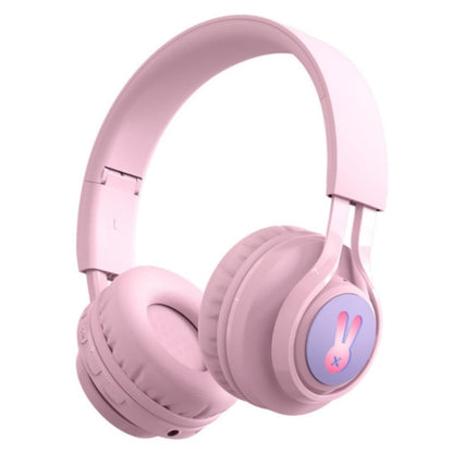 BT06C+ Children Head-mounted Cute Wireless Bluetooth Headset with Microphone & LED Light(Pink) - Apple Accessories by buy2fix | Online Shopping UK | buy2fix