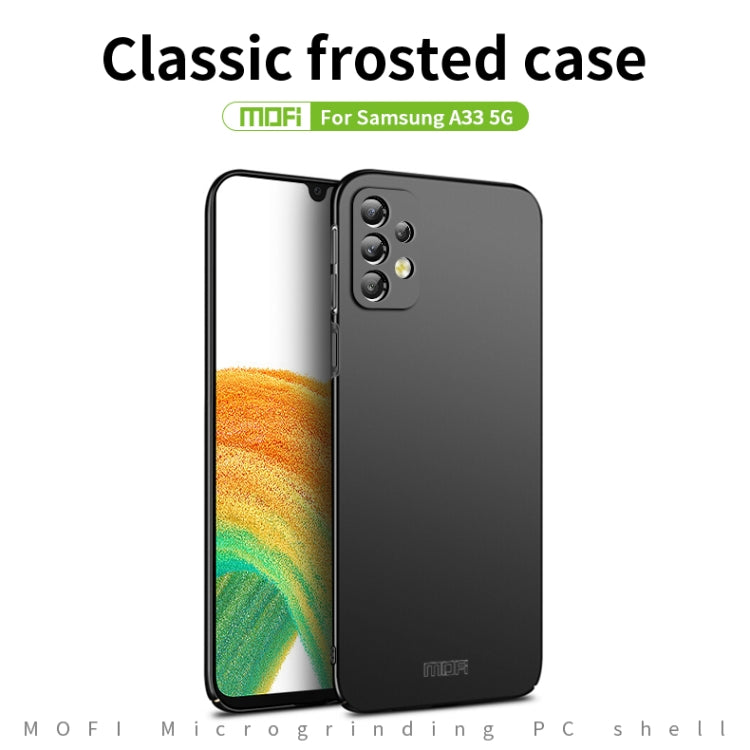 For Samsung Galaxy A33 5G MOFI Frosted PC Ultra-thin Hard Phone Case(Black) - Samsung Accessories by MOFI | Online Shopping UK | buy2fix