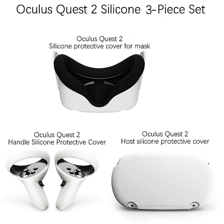 For Oculus Quest2 VR Handle Host All-inclusive Non-slip Anti-fall Silicone Protective Cover - Consumer Electronics by buy2fix | Online Shopping UK | buy2fix