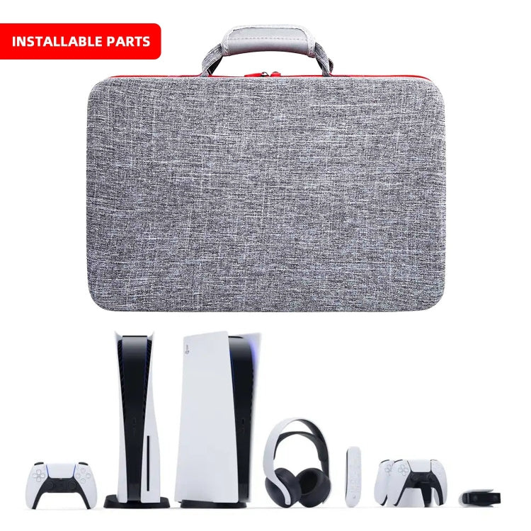 JD-371556 Console Accessory Bag Storage Bag for Sony PS5(Gray) - Bags by buy2fix | Online Shopping UK | buy2fix