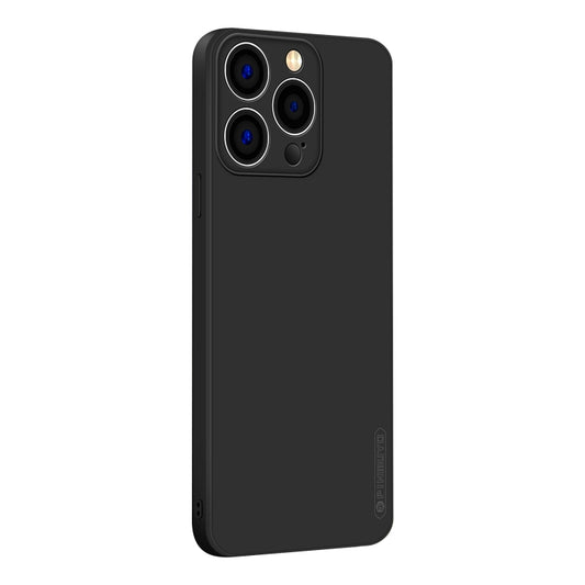 For iPhone 14 Pro PINWUYO Sense Series Liquid Silicone TPU Phone Case(Black) - iPhone 14 Pro Cases by PINWUYO | Online Shopping UK | buy2fix