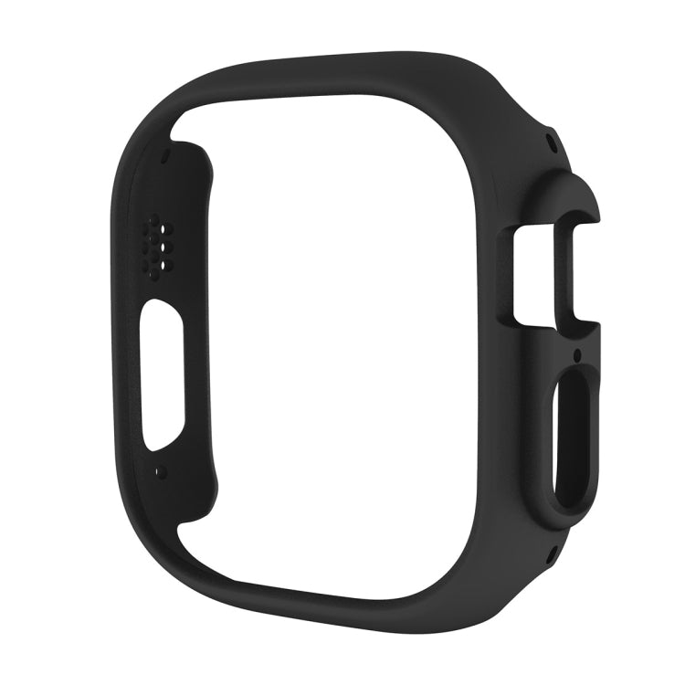 For Apple Watch Ultra / Ultra 2 49mm ENKAY 2 in 1 PC Case + Full Coverage 9H Tempered Glass Film(Black) - Watch Cases by ENKAY | Online Shopping UK | buy2fix