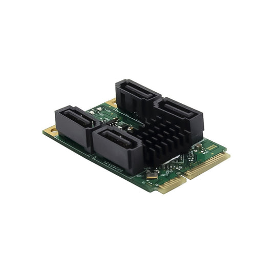 ST549 MINI PCI-E to 4 Ports SATA3.0 Expansion Card for Desktop - Card Adapter by buy2fix | Online Shopping UK | buy2fix