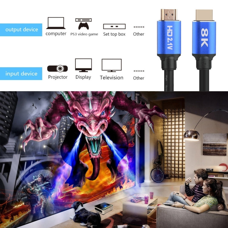 HD08 8K Ultra Clear HDMI 2.1 TV Computer Projection Set-top Box HDMI Cable 5M - Cable by buy2fix | Online Shopping UK | buy2fix