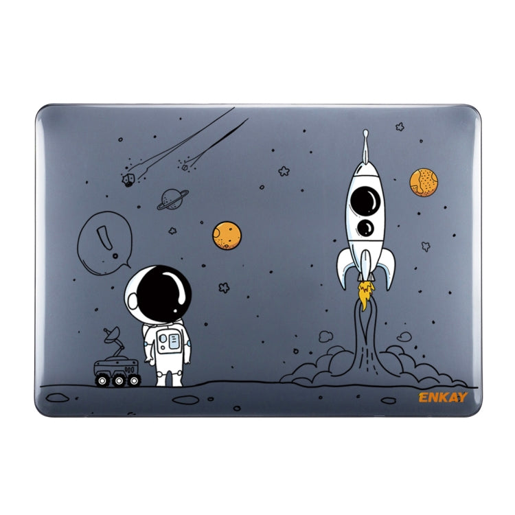 For MacBook Air 13.6 2022/2024 A2681 (M2) / A3113 (M3) ENKAY Hat-Prince 3 in 1 Spaceman Pattern Laotop Protective Crystal Case with TPU Keyboard Film / Anti-dust Plugs, Version:EU(Spaceman No.1) - MacBook Air Cases by ENKAY | Online Shopping UK | buy2fix