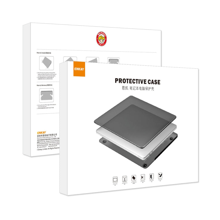 For MacBook Pro 13.3 A2251/A2289/A2338 ENKAY Hat-Prince 3 in 1 Protective Bracket  Case Cover Hard Shell with TPU Keyboard Film / Anti-dust Plugs, Version:EU(Grey) - MacBook Pro Cases by ENKAY | Online Shopping UK | buy2fix