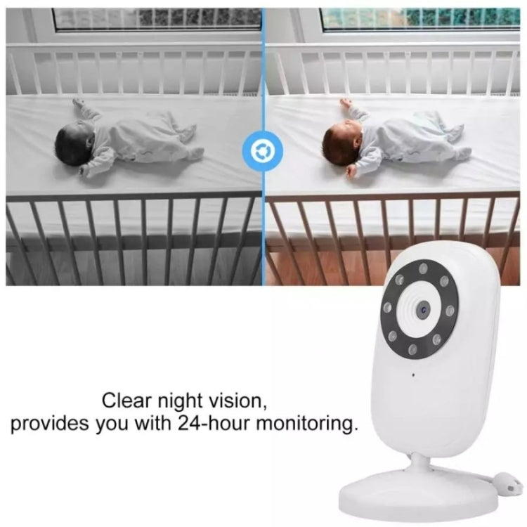 835P 3.5 inch Video Wireless Baby Monitor IR Night Vision Voice Security Camera(UK Plug) - Security by buy2fix | Online Shopping UK | buy2fix
