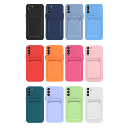 For Samsung Galaxy A14 5G Skin Feel Card TPU Contrast Color Button Phone Case(Pink) - Galaxy Phone Cases by buy2fix | Online Shopping UK | buy2fix