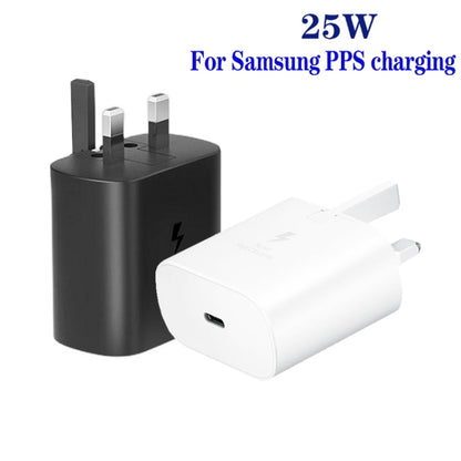 TA800 PD / PPS 25W Type-C Port Charger for Samsung, UK Plug(White) -  by buy2fix | Online Shopping UK | buy2fix