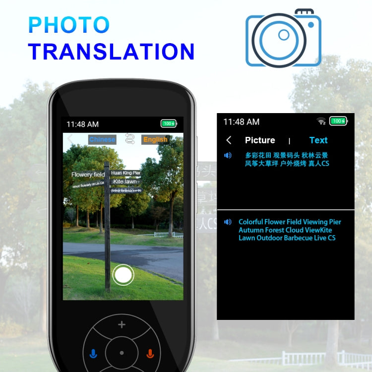 V600 Offline Photography Voice Translator Smart Portable 137 Languages Real Time Translator -  by buy2fix | Online Shopping UK | buy2fix