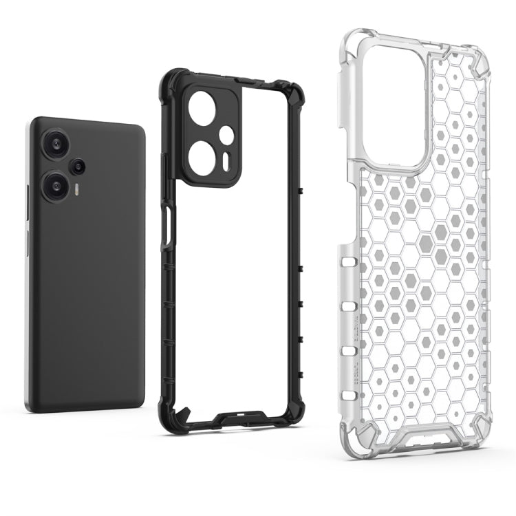 For Xiaomi Poco F5 Pro Shockproof Honeycomb Phone Case(Green) - Xiaomi Cases by buy2fix | Online Shopping UK | buy2fix