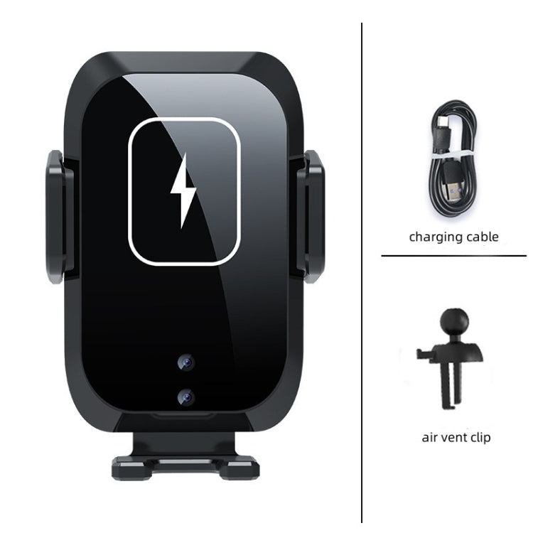 X11 Three Axle Linkage 15W Smart Touch Automatic Retractable Clip Fast Charging Wireless Car Chargers, Specification:Standard Configuration - Wireless Charger Holders by buy2fix | Online Shopping UK | buy2fix