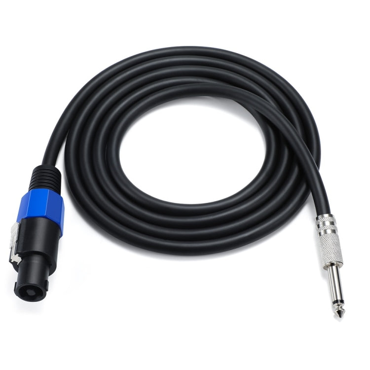 JUNSUNMAY Speakon Male to 6.35mm Male Audio Speaker Adapter Cable with Snap Lock, Length:25FT - Microphone Audio Cable & Connector by JUNSUNMAY | Online Shopping UK | buy2fix