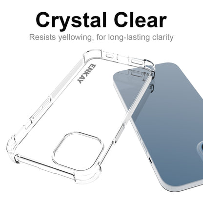 For iPhone 15 ENKAY Clear TPU Shockproof Phone Case - iPhone 15 Cases by ENKAY | Online Shopping UK | buy2fix