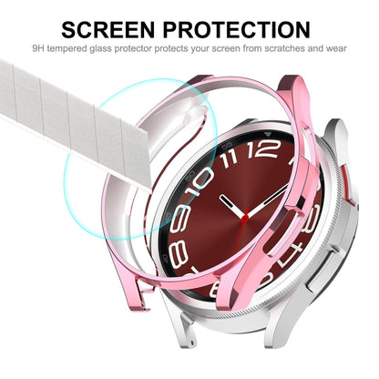 For Samsung Galaxy Watch6 Classic 43mm ENKAY Hat-Prince Transparent Soft TPU Case + 0.2mm 9H Glass Screen Protector - Watch Cases by ENKAY | Online Shopping UK | buy2fix