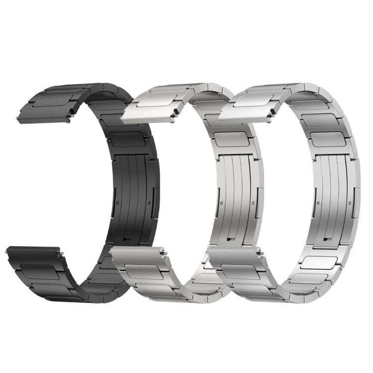 For Xiaomi Haylou RT LS05S 22mm I-Shaped Titanium Alloy Watch Band(Sliver) - Watch Bands by buy2fix | Online Shopping UK | buy2fix