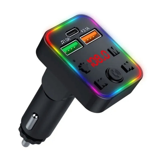 P22 Support MP3 Player USB Port Bluetooth FM Transmitter in-Car Adapter PD Car Charger - Car Charger by buy2fix | Online Shopping UK | buy2fix