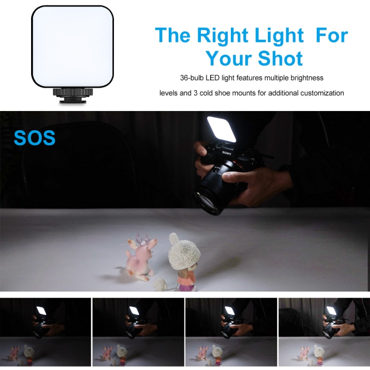 VLOGLITE W36 Mini Camera Phone Vlog LED Fill Light Portable Beauty Video Light -  by VLOGLITE | Online Shopping UK | buy2fix