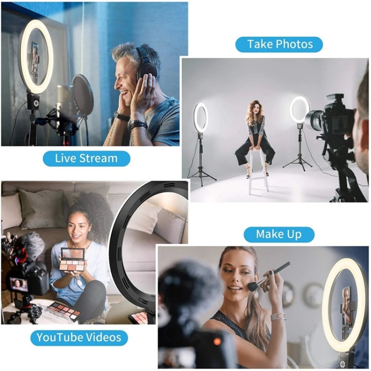 JMARY FM-12R Photography LED Fill Light 12-inch Video Recording Ring Light(US Plug) -  by Jmary | Online Shopping UK | buy2fix