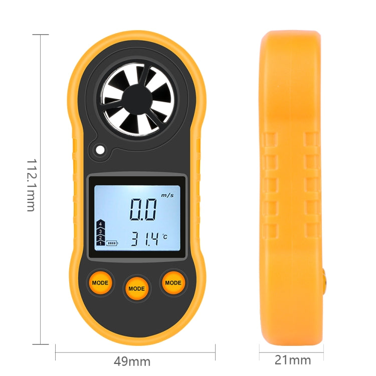 RZ818 Digital Anemometer Handheld Wind Speed And Temperature Measuring Instrument - Consumer Electronics by buy2fix | Online Shopping UK | buy2fix