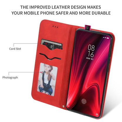 Retro Skin Feel Business Magnetic Horizontal Flip Leather Case for Xiaomi Mi 9T  / Mi 9T Pro / Redmi K20  /  K20 Pro(Red) - Xiaomi Cases by buy2fix | Online Shopping UK | buy2fix