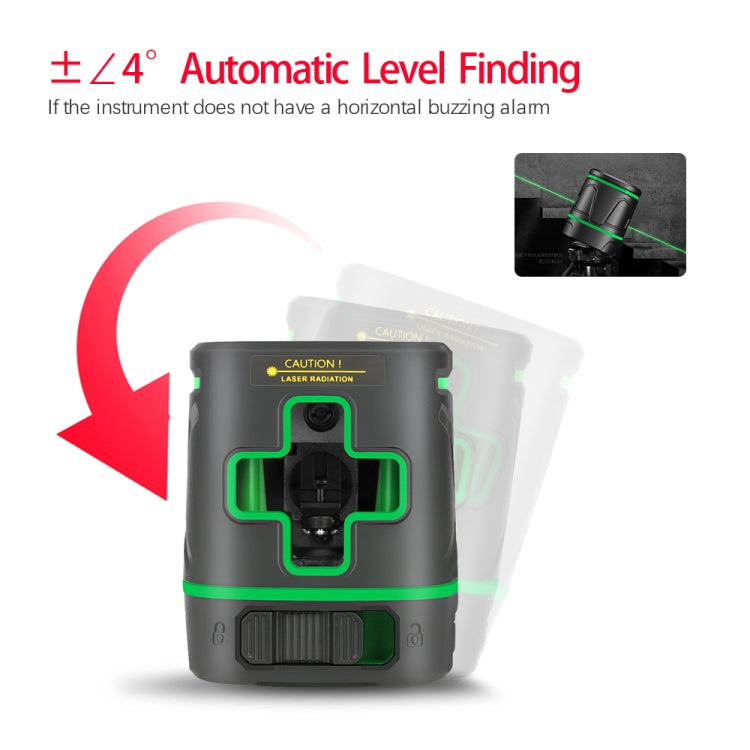 SNDWAY SW-331G Laser Level 2 Lines 360 Degree Rechargeable Battery Green Beam Self Leveling Level Laser 3D Rotary Vertical Horizontal - Consumer Electronics by SNDWAY | Online Shopping UK | buy2fix